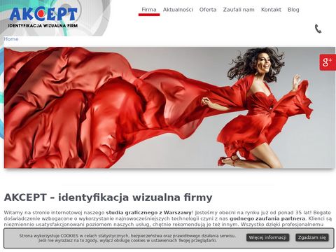 Akcept.com.pl litery 3D Warszawa