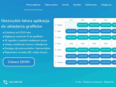 Grafikionline.pl pracy program