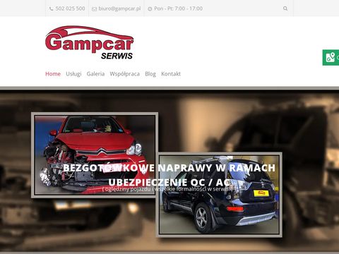 Gampcar.pl naprawy powypadkowe