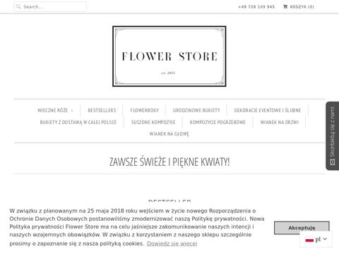 Flowerstore.pl róże w boxie Warszawa