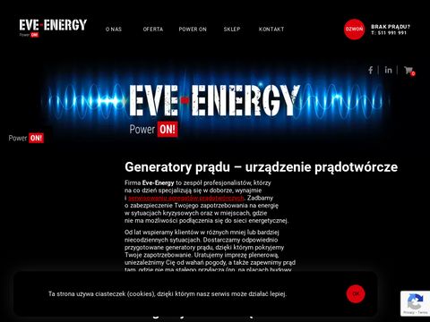 Eve-energy.pl agregaty prądotwórcze - kompleksowo