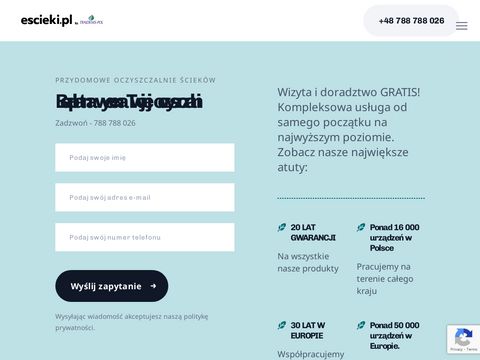 Escieki.pl biologiczne oczyszczalnie ścieków