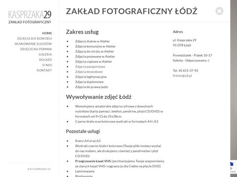 Kasprzaka29.pl wywoływanie zdjęć Łódź