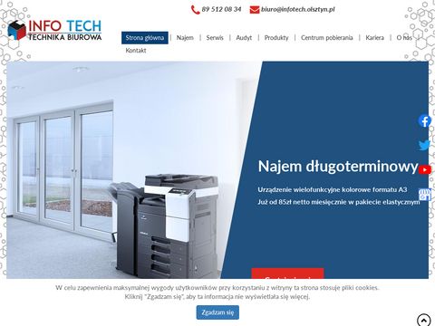 Info Tech sprzedaż faksów Olsztyn