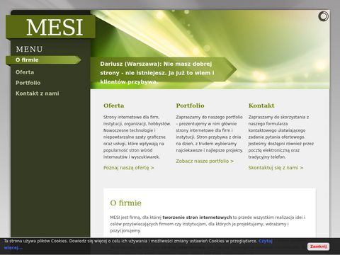 MESI - projektowanie stron internetowych